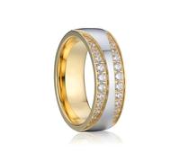 Hasdnker Rings Ring Jewellery Women Men Wedding Rings For Couples Love Alliance Couples Anniversary Silver Color White Color Gold Color Cubic Zirconia Jewelry Ring 10 P1402Women
