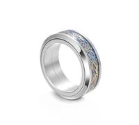 Hasdnker Scarf Scarves Wraps Shawl Rotatable Anti Stress Spinner Ring For Men Carbon Fiber Dragon Pattern Anxiety Ring