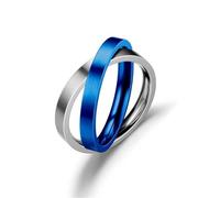 Hasdnker Scarf Scarves Wraps Shawl Unisex Chic Silver Color Hip-Hop Ring | Interlocking Circles For Daily Wear & Party Shine - Versatile & Economical Fashion State 7 Silverblue