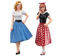 Hasegawa HFC10 1:24 50's American Girls Figure (Two Kits in The Box) Model, Grey