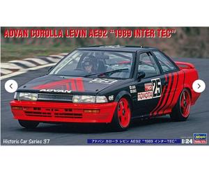 Hasegawa 1:24 - HC37 Advan Toyota Corolla Levin AE92 JTC 1989 car Kit