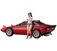 Hasegawa - 1:24 Lancia Stratos HF - Stradale & Italian Girl's Figure, Multicolor,HA20543