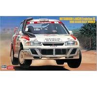 ハセガワ Hasegawa - 1/24 Mitsubishi Lancer EVO III, 1996 Safari Rally - Plastic Model Making - Scale: 1:24