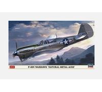 Hasegawa 1:48 - 07516 P-40N WARHAWK NATURAL METAL ACES Model kit