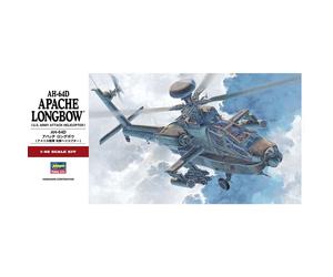 Hasegawa 1:48 AH-64D Apache Longbow US Army Aircraft Model Kit HAPT23
