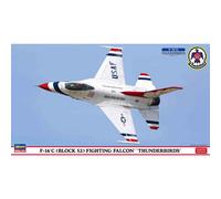 Hasegawa 1:72 F-16C Block 52 Fighting Falcon - Thunderbirds Kit with BONUS Patch
