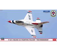 Hasegawa 1/72 F-16C Block 52 Fighting Falcon Thunderbirds Model Kit with Patch