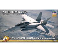 Hasegawa Ace Combat 7 Skies Unknown F/A-18F Super Hornet Block Iii W 652444-1/72 Scale 1:72