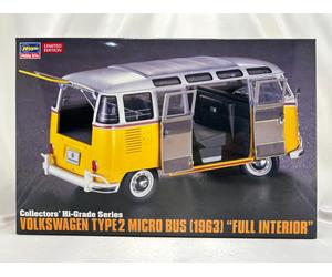 HASEGAWA Collector's Hi-Grade 1/24 Volkswagen Type 2 Micro Bus 63 Full Interior