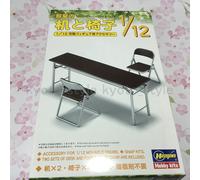 Hasegawa 1/12 Meeting Room Desk and Chair Unassembled Model Kit 62002 FA02 JAPAN