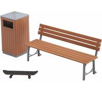 Hasegawa FA10 1/12 Park Bench and Bin