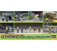 Hasegawa HGAX728 1/72 - WWII Pilots British/American, Japanese & German