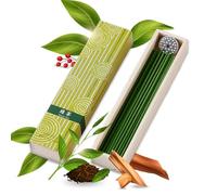 Hasegawa Hyakurakuko Premium Japanese Sandalwood Incense - Long Type, 40 Sticks, 1 Set, 20-30 Min Burn Time, Made in Japan
