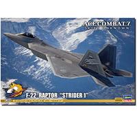 Hasegawa SP558 1/48 Ace Combat 7 Skies Unknwon, F-22 Raptor Strider 1 Model Kit, Multi-Coloured