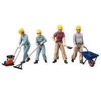 Hasegawa WM03 1/35 Construction Worker Set A Plastic Model Railway Accessory, Hobby, Model Building, Multicoloured