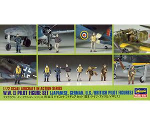 Hasegawa X Series 1/72 W.W.II Pilot Figure Set [4967834351080]