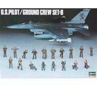Hasegawa X485 1:48th scale US Pilot / Ground Crew Set B