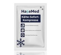 HaseMed Instant Cold Compress 15 x 21 cm, Pack of 1 Disposable Cold Compress for Cooling for Injuries, Bruises & Swelling. Ready to Use for Emergency Kit, Sports & on the Go