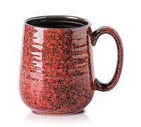 Hasense Large Coffee Mug, Coffee Cup Ceramic for Men and Women, 20 oz Stoneware Mug for Tea Soup Milk as Gifts, Dishwasher and Microwave Safe(Red)