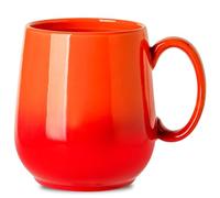 Hasense Porcelain Coffee Mug 20oz, Large Tea Cup with Handle for Office and Home, Coffee Cups for Latte, Hot Tea, Cappuccino, Mocha, Cocoa, Dishwasher and Microwave Safe, 1PCS(Gradient Orange)