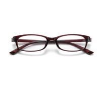 HASFOX Office-Siren Blue Light Glasses for Women | Rectangle Y2K Small Eyewear | Anti Eyestrain Computer Glasses, C02 Red, M