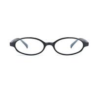 HASFOX Oval Glasses Frame Clear Lens Bayonetta Glasses Retro Fashion Office Siren Aesthetic Y2K Style E13140, A01-Black, Medium