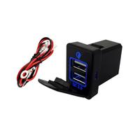 HASGTFM 12V Blue Fog Light Bar Push Switch Fit For Toyota 2015 For Hilux GUN Prado 150 200 RAV4 HiAce Landcruiser ON OFF Button(QC USB3.0)