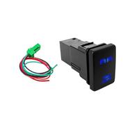 HASGTFM 12V Blue Fog Light Bar Push Switch Fit For Toyota 2015 For Hilux GUN Prado 150 200 RAV4 HiAce Landcruiser ON OFF Button(REAR LIGHTS)