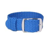 HASGTFM 14mm 16mm 18mm 20mm 22mm Solid color Perlon Woven Nylon watchbands bracelet fabric Woven Watch Strap Band Buckle belt black blue(W10 Blue,14mm)