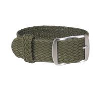 HASGTFM 14mm 16mm 18mm 20mm 22mm Solid color Perlon Woven Nylon watchbands bracelet fabric Woven Watch Strap Band Buckle belt black blue(W03 Army Green,20mm)