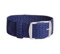 HASGTFM 14mm 16mm 18mm 20mm 22mm Solid color Perlon Woven Nylon watchbands bracelet fabric Woven Watch Strap Band Buckle belt black blue(W02 Navy,14mm)