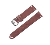 HASGTFM 18mm 20mm 22mm Leather Watchband Quick Release Watch Band Wrist Strap Smart Watch Strap Watches Accessories Gray(Dark brown,22mm)