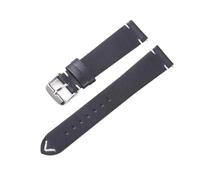 HASGTFM 18mm 20mm 22mm Leather Watchband Quick Release Watch Band Wrist Strap Smart Watch Strap Watches Accessories Gray(Nero,20mm)