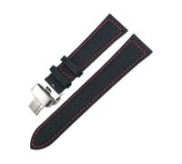 HASGTFM 19mm 21mm Nylon Leather Canvas Watch Band 20mm 22mm Fit For Omega Fit For Seamaster 300 At150 Fit For Planet Fit For Ocean Fit For Tissot Fit For CASIO Fit For IWC Fit For Longines Strap(Red L