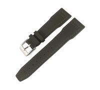 HASGTFM 20mm 21mm 22mm Genuine Leather Watchband Fit For IWC Fit For PORTOFINO PILOT'S WATCHES IW3777 Nylon Green Blue Black Nylon Strap(Green,21MM_ROSE BUCKLE)