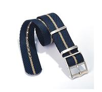 HASGTFM 20mm, 22mm Nylon Replacement Watch Strap, Fit For Tudor Nato Strap, Blue