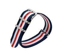 HASGTFM 20mm Strap Army Sports Watchband Breathable Fabric Nylon Watch Belt 20mm Watch Accessories(23)