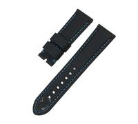 HASGTFM 22mm 24mm 26mm Nylon Texture Carbon Fiber Watchband Fit For Panerai Fit For Luminor PAM1312 441 Black Watch Strap Bracelet(Coal Black,22mm)