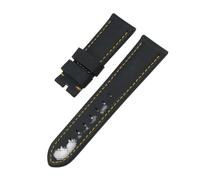 HASGTFM 22mm 24mm 26mm Nylon Texture Carbon Fiber Watchband Fit For Panerai Fit For Luminor PAM1312 441 Black Watch Strap Bracelet(GREEN BLUE,22mm)