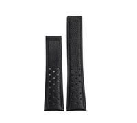 HASGTFM 22mm Bracelet Fit For TAG Heuer Watchband Fit For Monaco Series Square Wristband Carlisla Racing Leather Waterproof Watch Strap Men's Blue(B-black-no clasp)