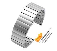 HASGTFM 24MM 26MM 28MM Solid Stainless Steel Watch Strap Fit For Diesel Seven Friday Fit For Panerai Watchband Large size Steel Belt Men's Bracelet(SFD-G01-silver,24mm)