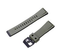 HASGTFM 24mm resin strap men's pin buckle watch accessories Fit For Casio GA2000 PRG-600 PRW-6600PRG-650 sports waterproof wristband ladies(Army green and black)