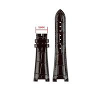 HASGTFM 25X13mm Notch Leather Watch Strap + Connector Fit For Patek Philippe 5711 5726 5712g Watchband Wristband Bracelet(Brown NO)
