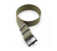 HASGTFM A Single Pass Nato Style Special Fabric Wrist Bracelet Watch Strap 20 Mm 22mm Nylon Nato Watchband Fit For Tudor Watch Strap Replace(Khaki)