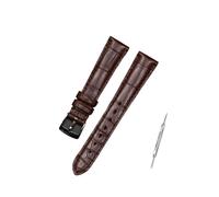 HASGTFM Accessories Leather Suitable Fit For Zenith ELITE Watch Strap 17mm Purple Black for(Brown)