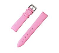 HASGTFM Accessories Universal All Brands Watch 12mm 14mm 16mm 18mm 20mm Replacement Leather Pink Watch Strap Leather(16mm)