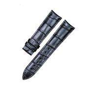 HASGTFM Arc Curved Ear Pin Buckle Watch Accessories Fit For Frederique Constant 20mm 21mm Top Layer Leather Bamboo Pattern(Nero,20mm)