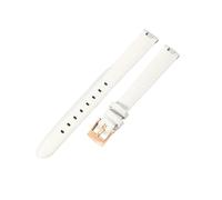 HASGTFM Concave Interface Leather Watchband Fit For GC Gucci YA14140 141501 Series Women's Breathable Skin Friendly Strap12x4 14x4mm(White-RS-K12,12x4mm)
