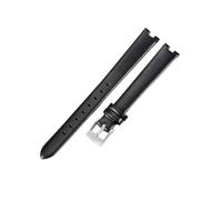 HASGTFM Concave Interface Leather Watchband Fit For GC Gucci YA14140 141501 Series Women's Breathable Skin Friendly Strap12x4 14x4mm(Black-ST-K12,12x4mm)