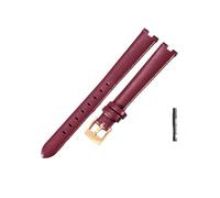 HASGTFM Concave Interface Leather Watchband Fit For GC Gucci YA14140 141501 Series Women's Breathable Skin Friendly Strap12x4 14x4mm(Red-GD-K12,14X4mm)